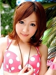 Hot brunette showing off with joy Hot brunette showing off with joy