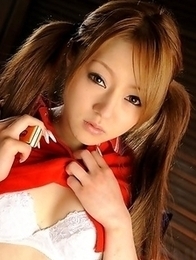 Cute Ria Sakurai shows her tits