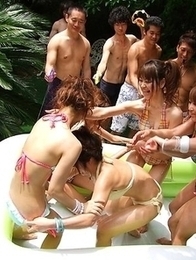 Asian teens wrestle to victory