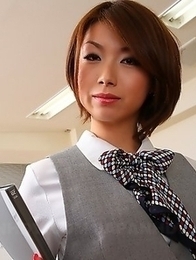 Hot Japanese office lady Tsubaki