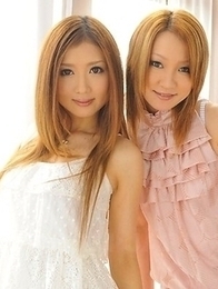 Hibiki Ohtsuki and Uta Kohaku pose