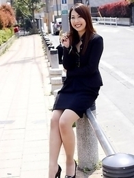 Hikaru Matsu loves posing outdoors