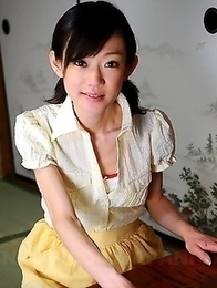 Teen servant Aoba Itou poses on bed