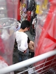 Ryo pleases her man in public place Ryo pleases her man in public place