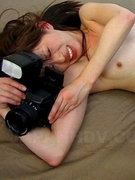 Aroused Shiho Goto gives blowjobs