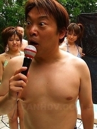 Hot Asian bikini chicks suck cocks