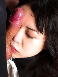 Face fuck maid slave Chiho Arimura is given cock cleaning work but after endless gagging on hard cock all she does is make a complete mess of everythi Face fuck maid slave Chiho Arimura is given cock cleaning work but after endless gagging on hard cock all she does is make a complete mess of everythi