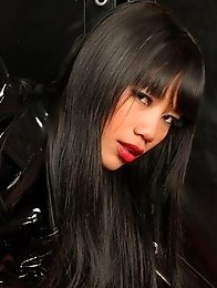 Mintra and Sherri in Black PVC