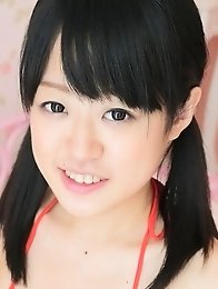 Brunette japanese teen Kanae Lemura