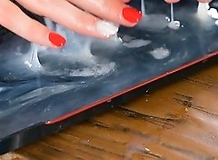 Tera Link Uses A Group of Guys' Cum For One Messy Handjob Tera Link Uses A Group of Guys' Cum For One Messy Handjob
