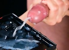 Tera Link Uses A Group of Guys' Cum For One Messy Handjob