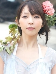 Neo babe in see through dress is like goddess from ocean