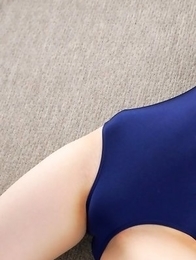 Naoko Sawano in swimsuit puts pillow between her sexy legs