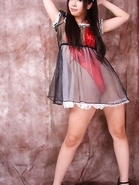 Rin Yoshino shows sexy curves in kinky house keeper outfit Rin Yoshino shows sexy curves in kinky house keeper outfit