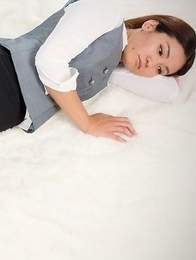 Leggy beauty Madoka Yukishiro gets her beautiful pussy teased with a toy