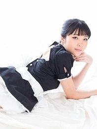Long-legged maid Anna Matsuda showing her perfect legs in multiple positions Long-legged maid Anna Matsuda showing her perfect legs in multiple positions