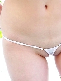 te. Besides Machiko booty looking incredible in a tiny tight white thong, she got a couple of toys in her nurse bag that need testing