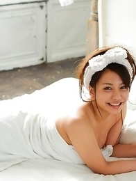 Mei Matsumoto loves covering big tits and body in white