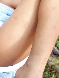 Cute Asian Pajar Buabun licked nipple and spread her pussy