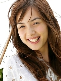 Rola Chen takes clothes off under umbrella in the park Rola Chen takes clothes off under umbrella in the park