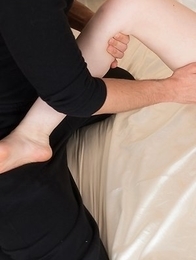 Aya Kisaki gets fingered with her legs spread wide and her feet teased a lot