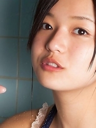 Mayumi Yamanaka spoils body with shower over lingerie Mayumi Yamanaka spoils body with shower over lingerie