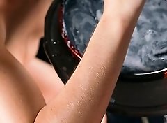 Marie Uses A Group of Guys' Cum For One Messy Handjob Marie Uses A Group of Guys' Cum For One Messy Handjob