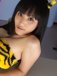 Yuri Hamada is sexy and in mood for some action tiger